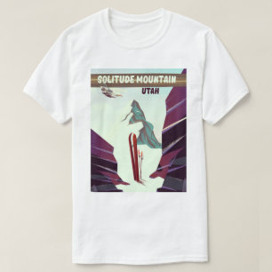Solitude Mountain Utah vintage travel poster. T-Shirt