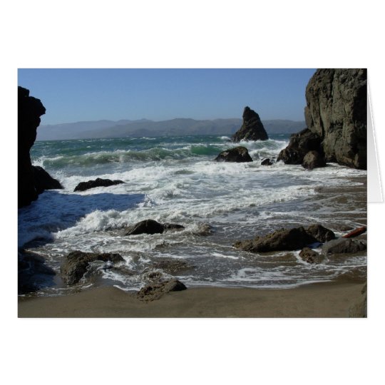 solitude on the beach card