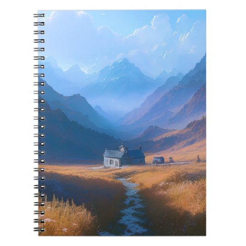 Solitude on the Hill house in the mountains Notebook