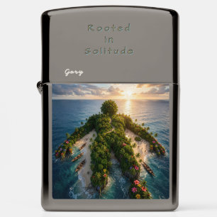 Solitude- Personalized (w/ Name or Initial) Zippo Lighter