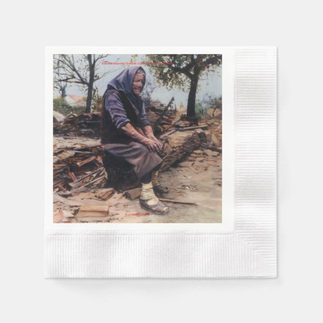 Solitude (Point) Napkins (Front)