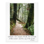 Solitude Quote Trees Redwoods Hiking Trail Poster