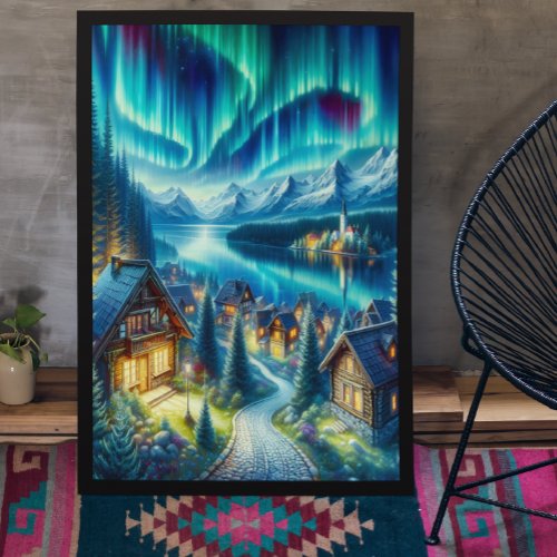 Solitude Serenity Cabin Amidst Enchanted Woods Poster