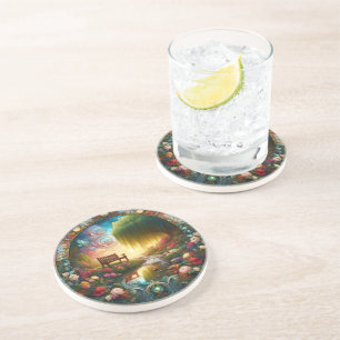 Solitudes Sanctuary A Ceramic Path to Reflection Coaster