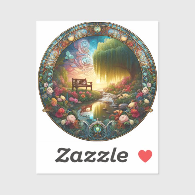 Solitudes Sanctuary A Ceramic Path to Reflection Sticker (Sheet)