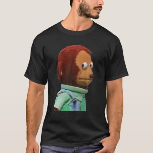 Solo Awkward Look Monkey Puppet Meme T_Shirt