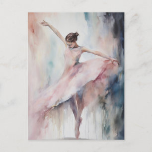 Solo Ballet Dancer Postcard