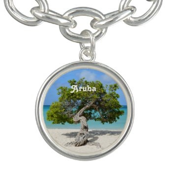 Solo Divi Divi Tree In Aruba Bracelet by GoingPlaces at Zazzle