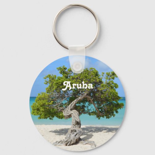 Solo Divi Divi Tree in Aruba Keychain