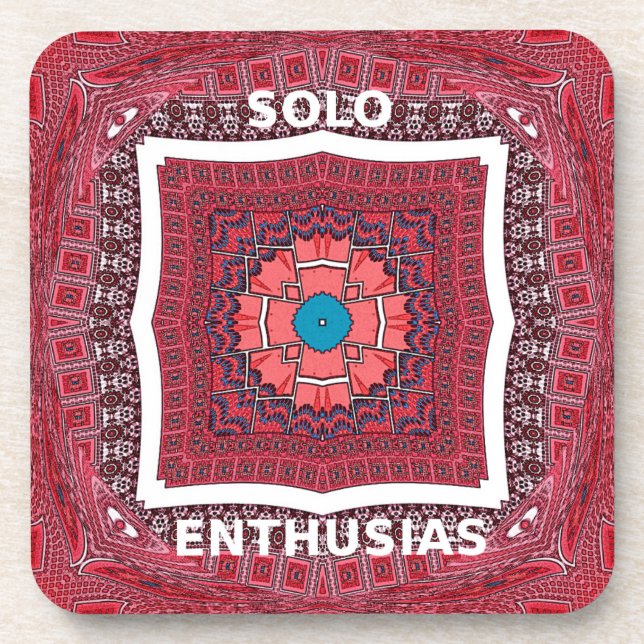 Solo Enthusiasm Beverage Coaster (Front)