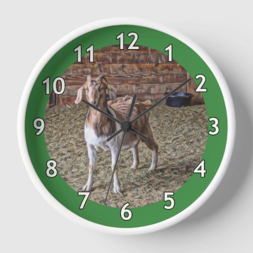 Solo Goat Kid Clock