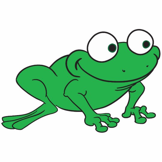 Solo Green Frog Cutout | Zazzle.com