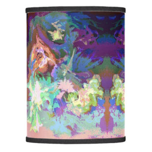 SOLO PANTALLA DE LAMPARA DE PIE PURPLE FLOWERS LAMP SHADE