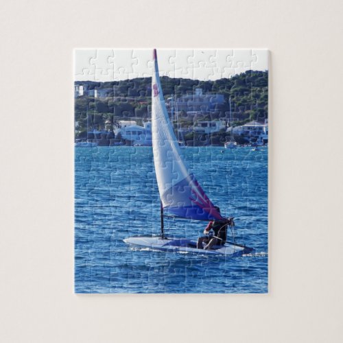 Solo Sailing Dinghy Jigsaw Puzzle
