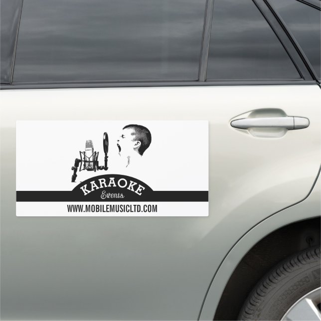 Solo Singer, Karaoke Event Organizer Car Magnet (In Situ)
