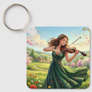 Soloist Violinist Keychain