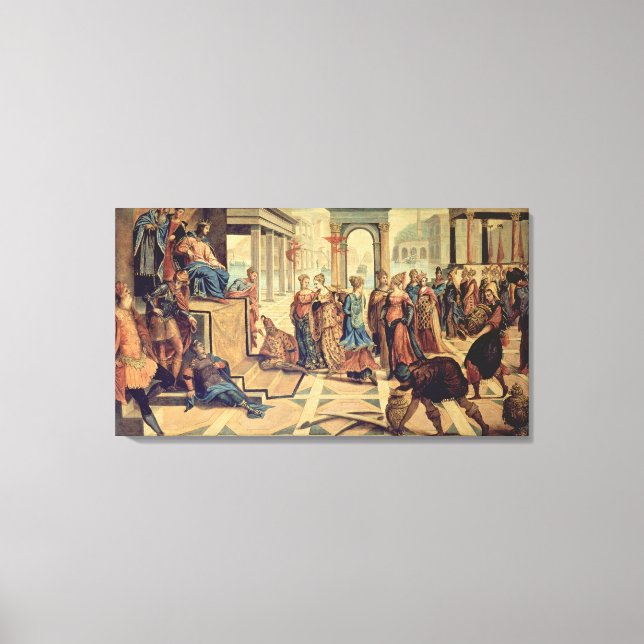 Solomon and the Queen of Sheba Canvas Print (Front)