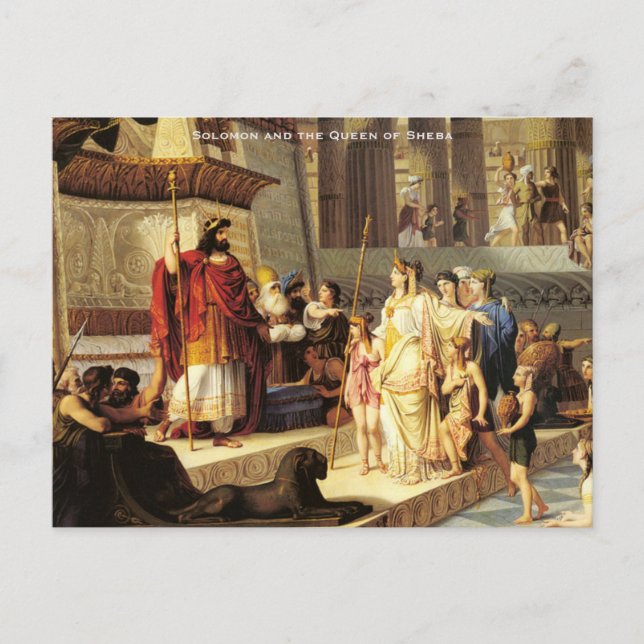 Solomon and the Queen of Sheba - Giovanni De Min Postcard (Front)