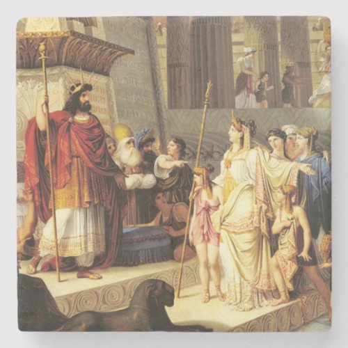 Solomon and the Queen of Sheba _ Giovanni De Min Stone Coaster