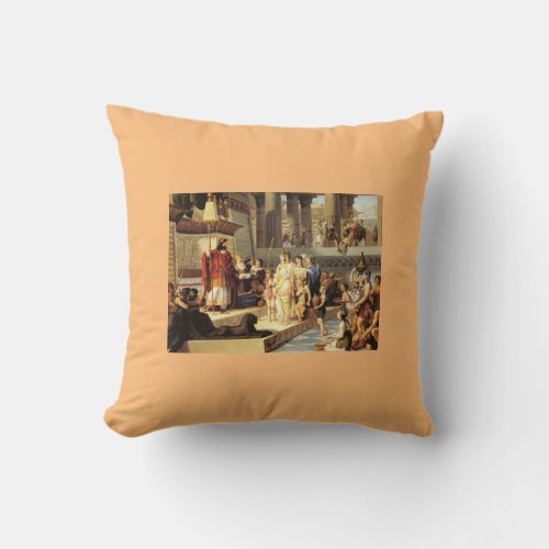 Solomon and the Queen of Sheba _ Giovanni De Min Throw Pillow