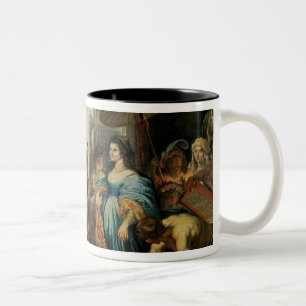 Solomon and the Queen of Sheba Two-Tone Coffee Mug