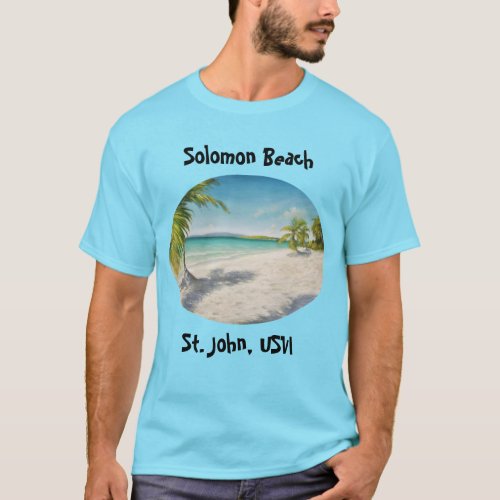 Solomon Beach St John USVI _ Tropical Shirt