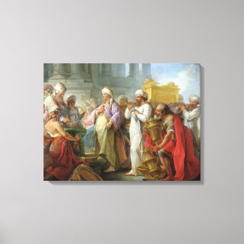 Solomon Before the Ark of the Covenant 1747 Canvas Print