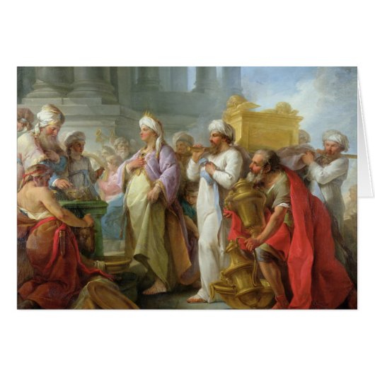 Solomon Before the Ark of the Covenant, 1747 Cards (Front Horizontal)