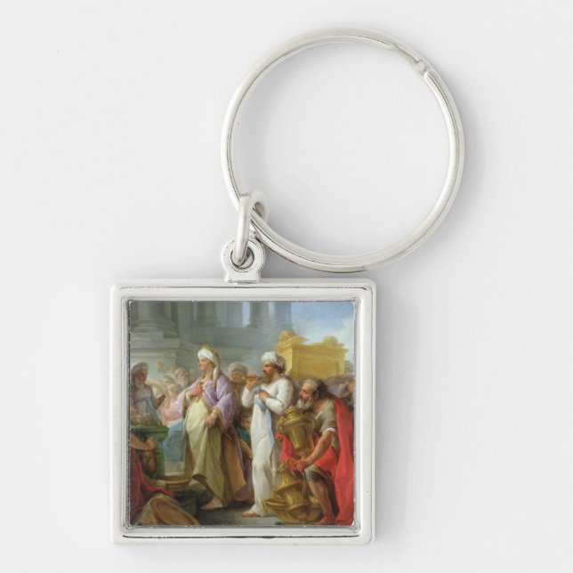 Solomon Before the Ark of the Covenant, 1747 Keychain (Front)