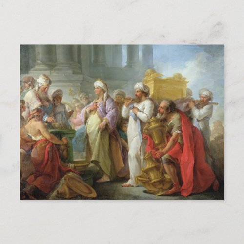 Solomon Before the Ark of the Covenant 1747 Postcard