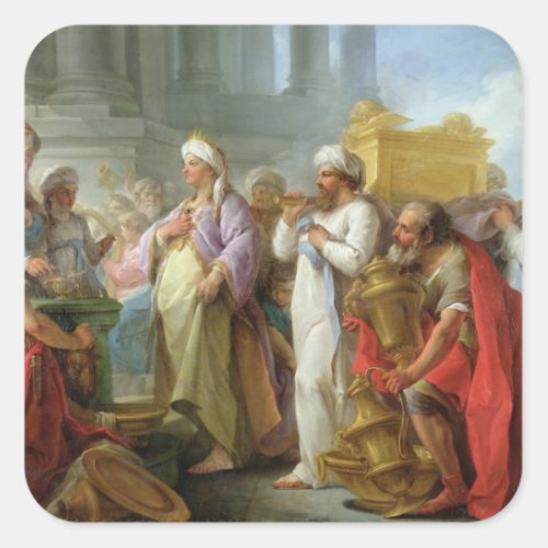 Solomon Before the Ark of the Covenant 1747 Square Sticker