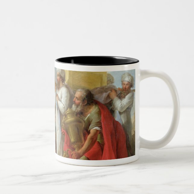 Solomon Before the Ark of the Covenant, 1747 Two-Tone Coffee Mug (Right)