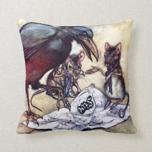 Solomon Caw and Assistants Throw Pillow