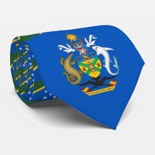 Solomon Islander Flag & Coat of Arms Neck Tie