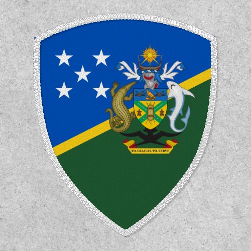 Solomon Islander Flag  Coat of Arms Patch