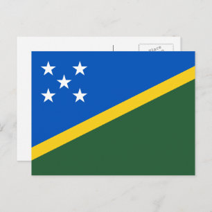 Solomon Islander Flag, Flag of Solomon Islands Postcard