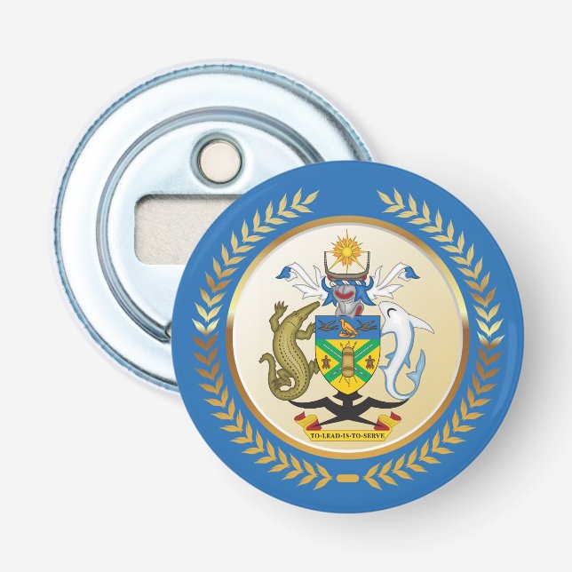 Solomon Islands Coat of Arms Bottle Opener (Front)