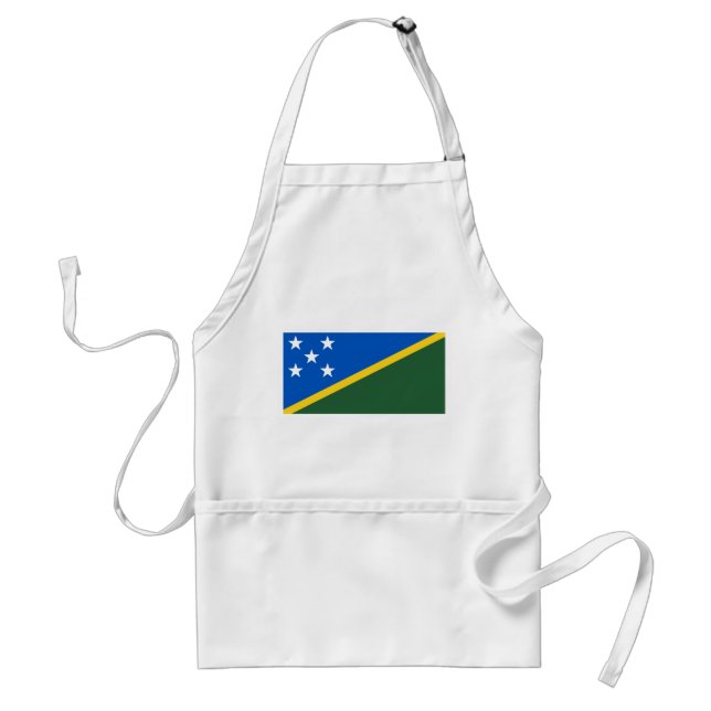 Solomon Islands Flag Adult Apron (Front)