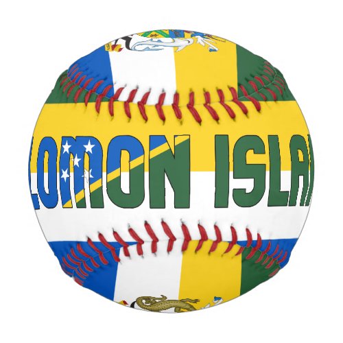 Solomon Islands Flag and Coat of Arms Patriotic Baseball
