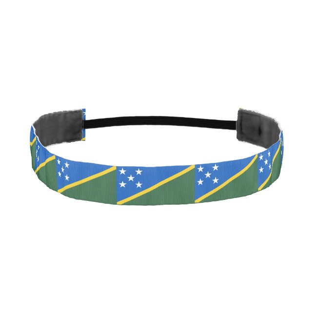 Solomon Islands Flag Athletic Headband (Front)