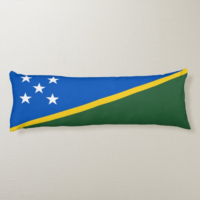 Solomon Islands Flag Body Pillow (Back)
