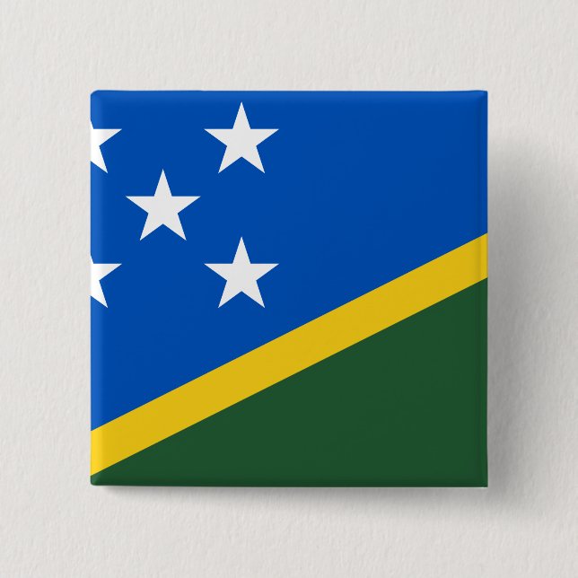 Solomon Islands Flag Button (Front)