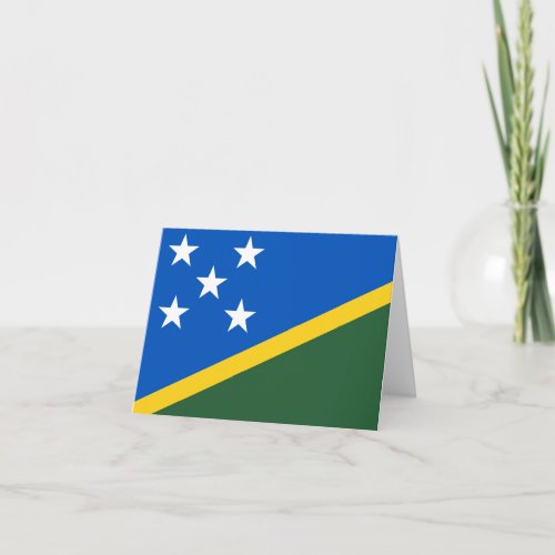 Solomon Islands Flag Card