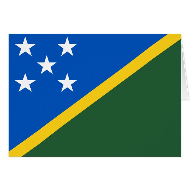 Solomon Islands Flag Cards (Front Horizontal)