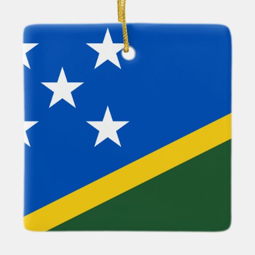 Solomon Islands Flag  Ceramic Ornament