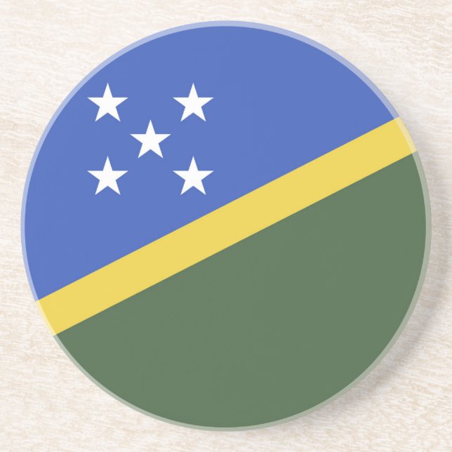 Solomon Islands flag Coaster (Front)