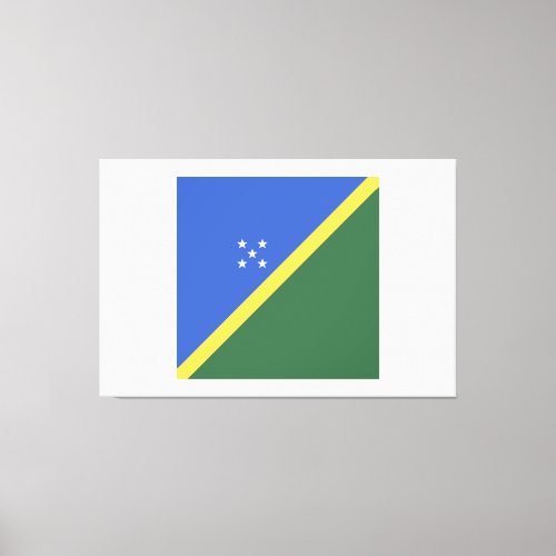 Solomon Islands Flag Emblem Canvas Print