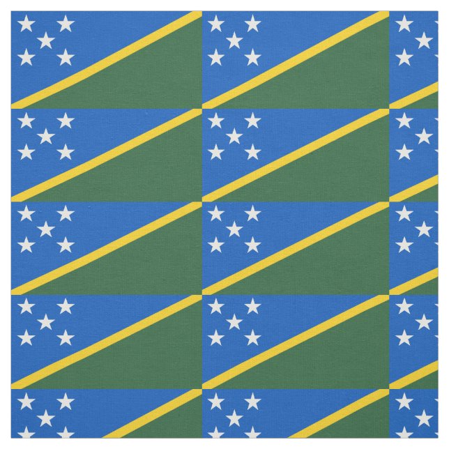 Solomon Islands Flag Fabric (Swatch)