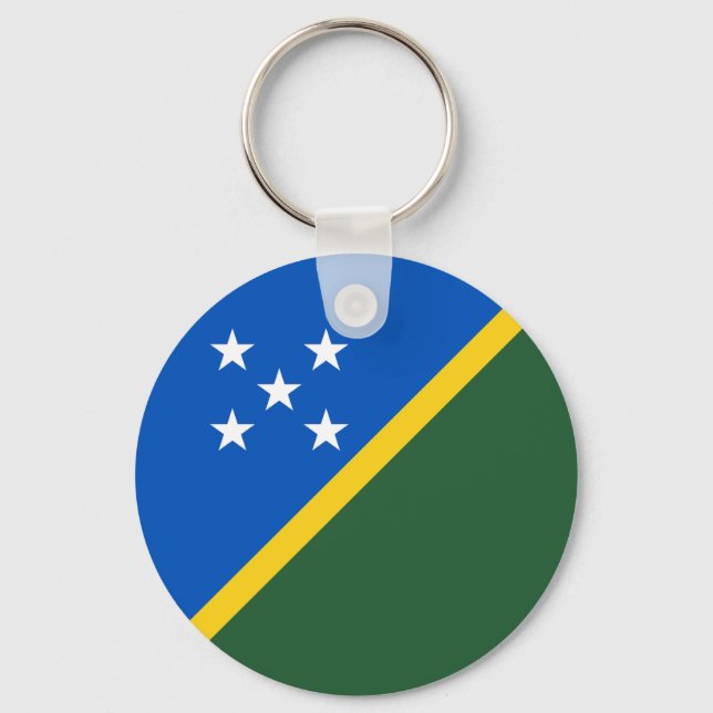 Solomon Islands Flag Keychain (Front)