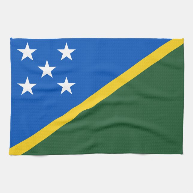 Solomon Islands Flag Kitchen Towel (Horizontal)